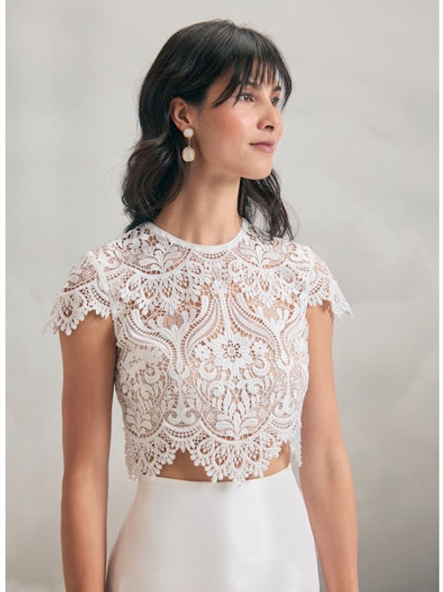 Das Brautkleid Bardot Topper vom Hersteller Catherine Deane, bei Ivory & Blush