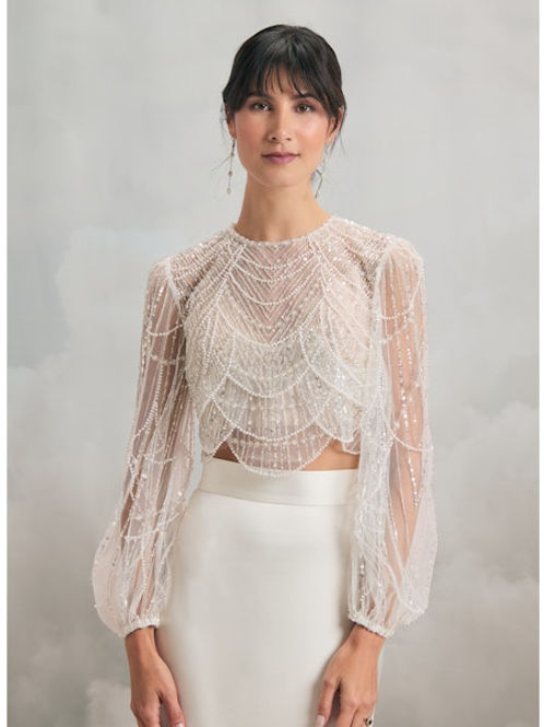 Das Brautkleid Casey Topper vom Hersteller Catherine Deane, bei Ivory & Blush