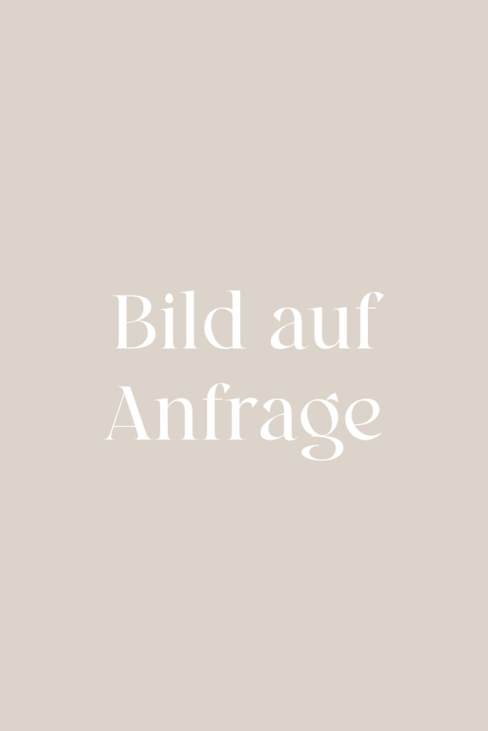 Text Bild auf Anfrage in weißer Schrift auf beigem Hintergrund - perfekt für exklusive Brautmode und moderne Bräute in Aalen.
