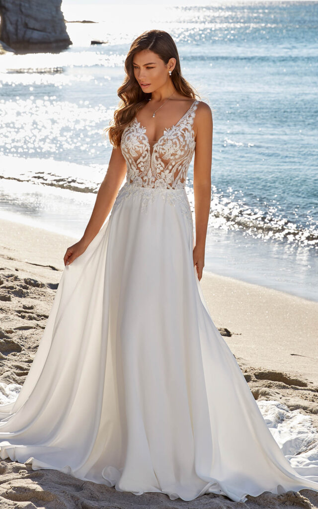 Das Brautkleid Mercedes vom Hersteller Eddy K, bei Ivory & Blush