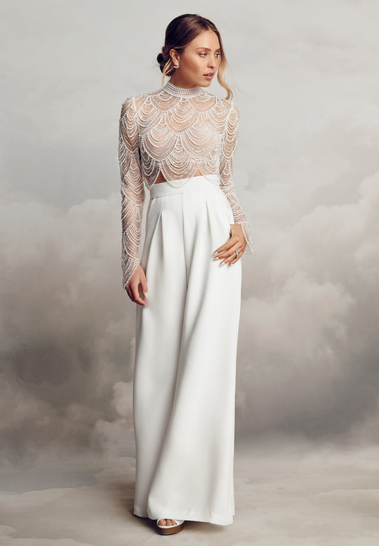Brautkleid Alexis Trousers von Catherine Deane bei Ivory & Blush