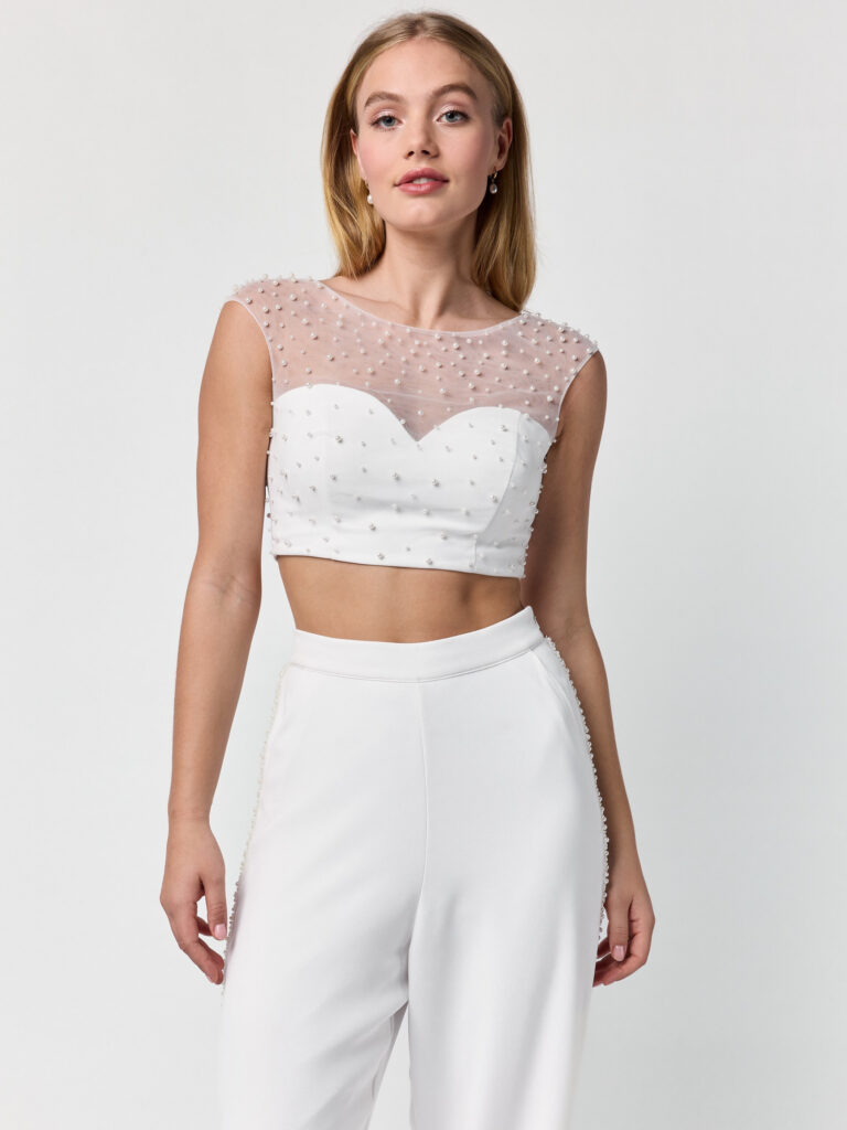 Brautkleid Top T-75405 von Poirier bei Ivory & Blush